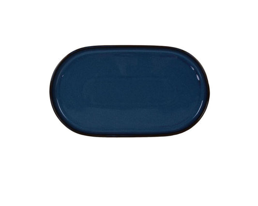 Chester Blue 36x20cm oval Dinner plate Stoneware