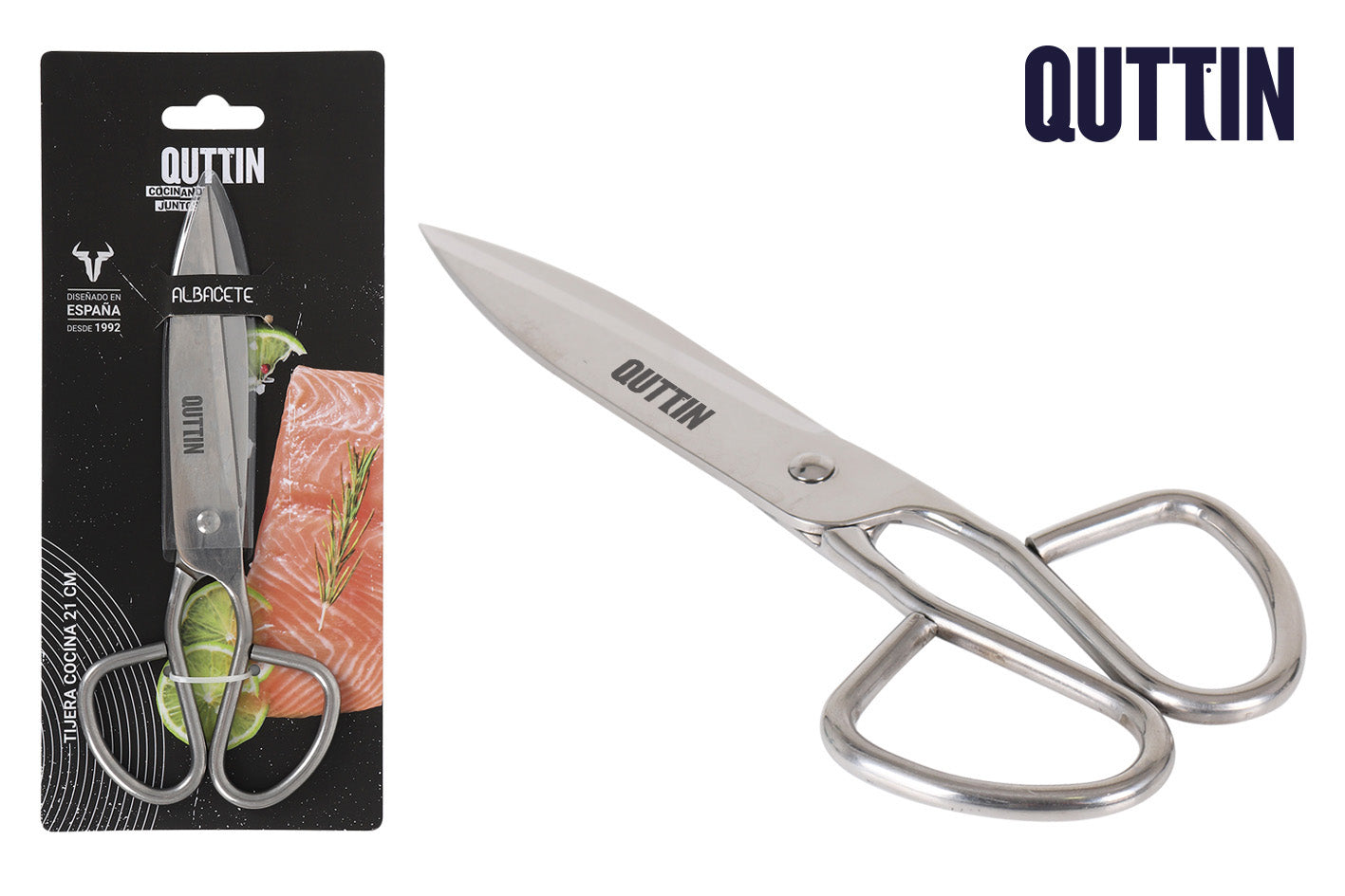 Kitchen scissors Stainless Steel fish Albacete 21cm Quttin