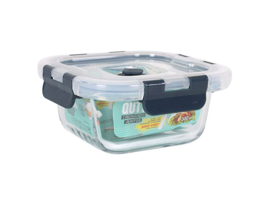 Air vacuum 300ml food containers kitchen storage pump QUTTIN