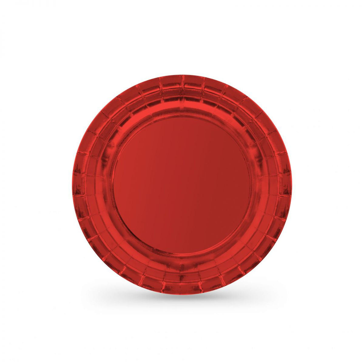 Algon Plates Disposable Biodegradable Bright Red paper party take away Pack of 10