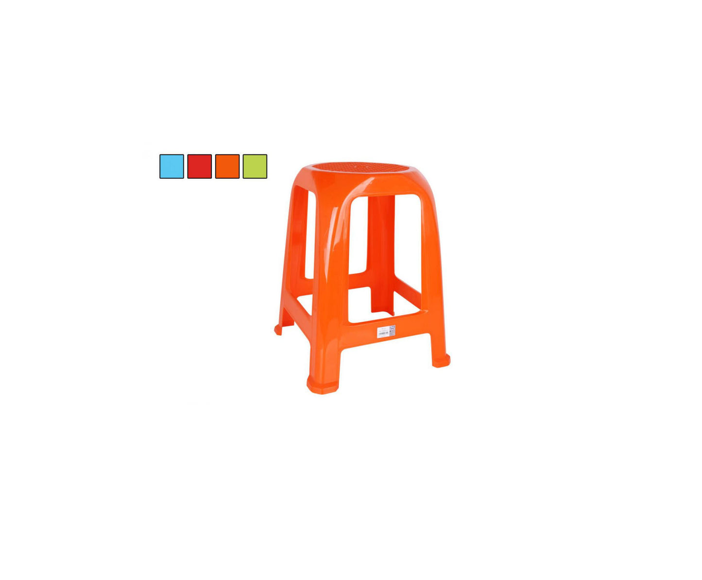 Plastic Stool sitting chair garden kitchen 26x26x47cm COLOURS