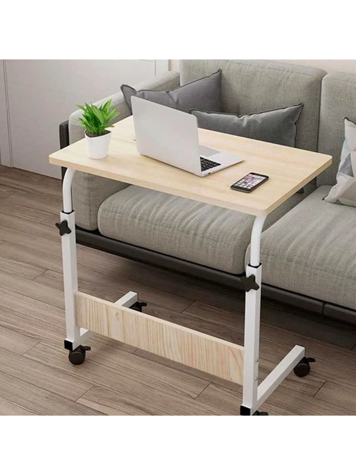 Folding table Confortime Natural Wood / Metal 65-89x50x40cm