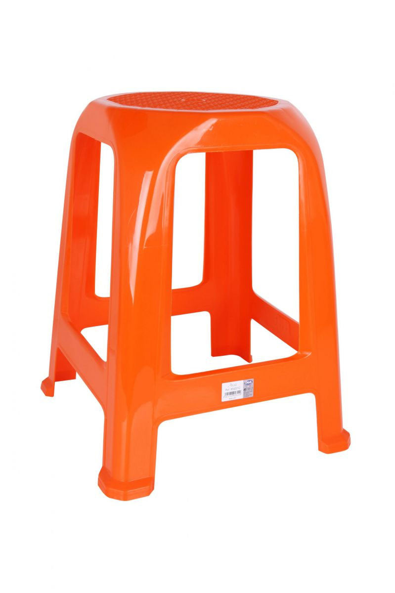 Plastic Stool sitting chair garden kitchen 26x26x47cm COLOURS