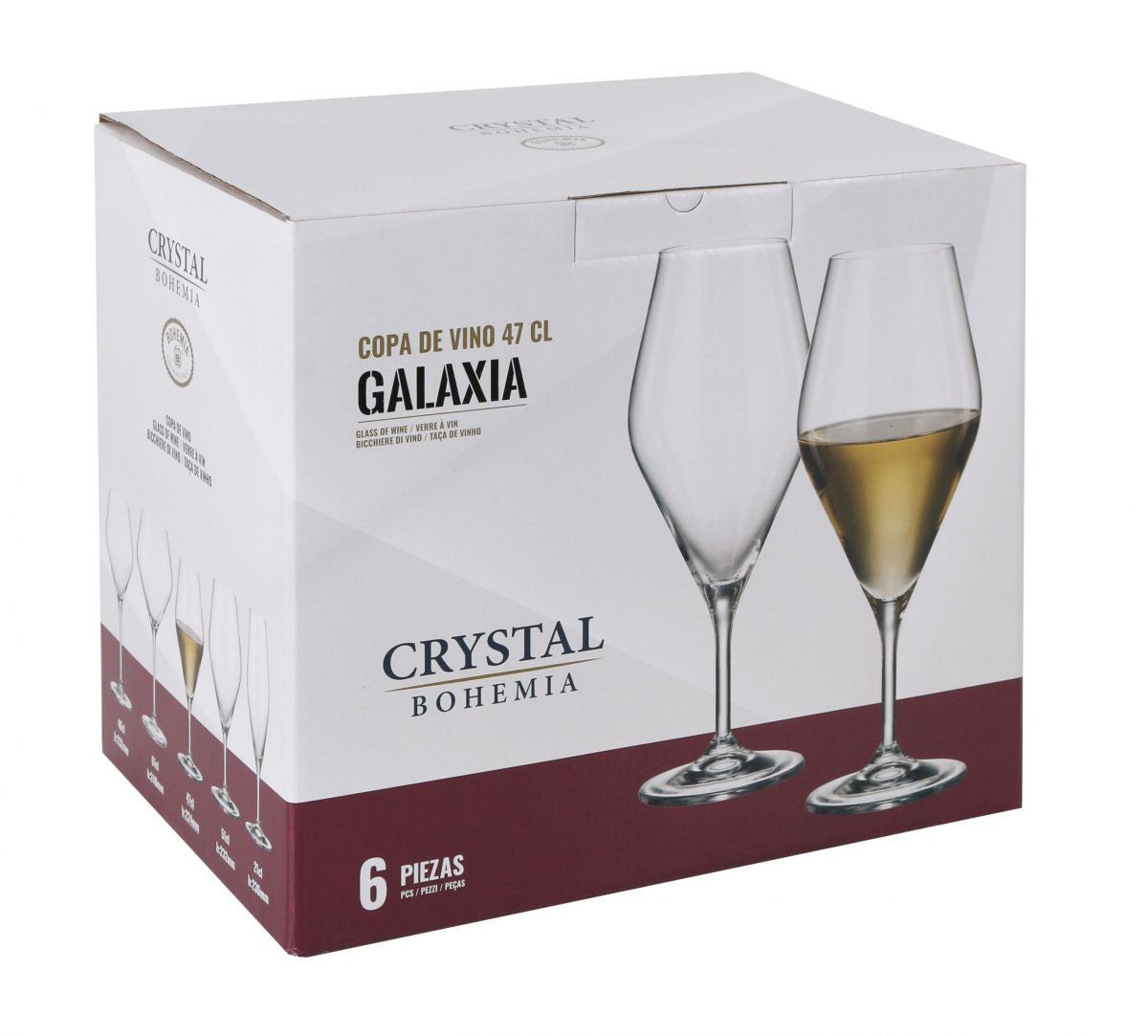 Bohemia Crystal Galaxy wine glasses 470ml