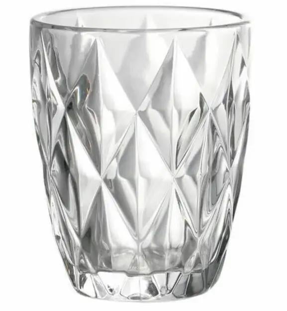 Syros Clear Tumblers 270ml vintage diamond drinking glasses