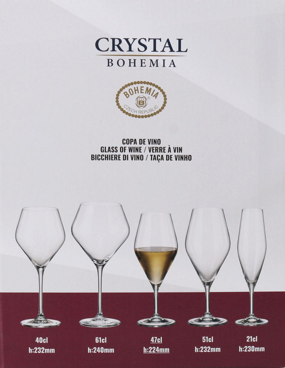 Bohemia Crystal Galaxy wine glasses 470ml