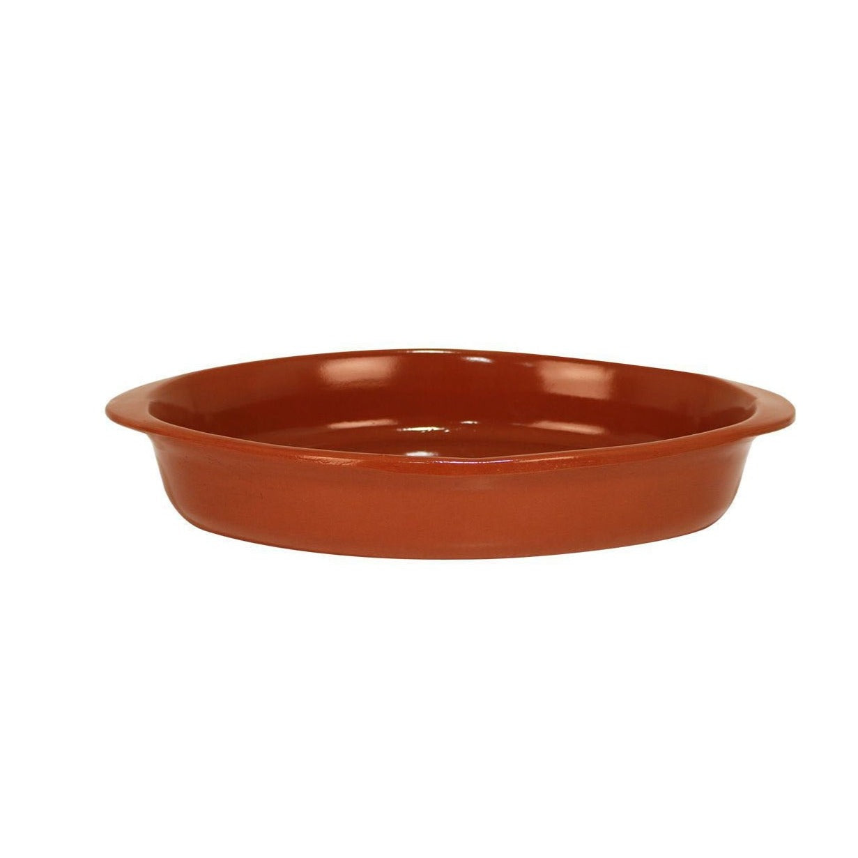 Azofra oval Spanish terracotta oven dish 44x26x7cm