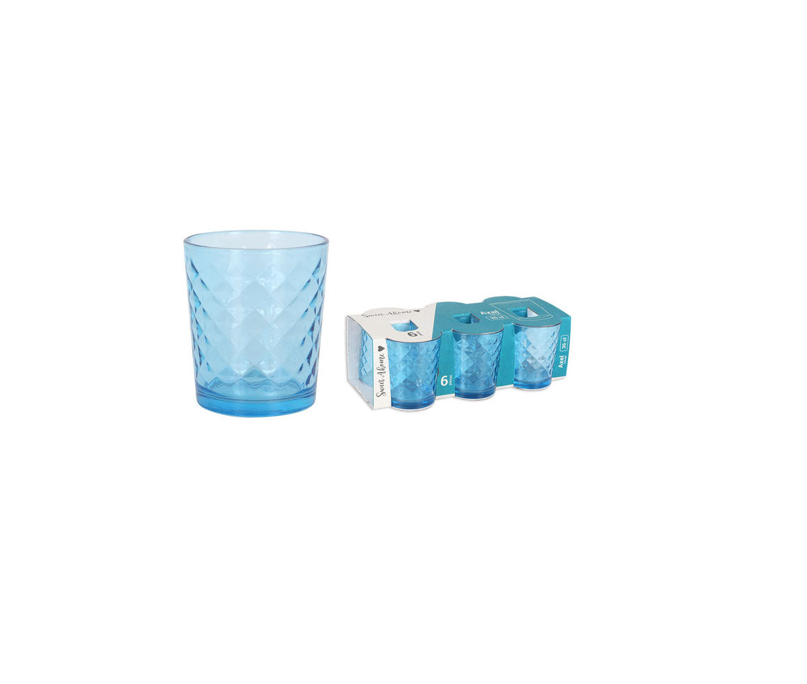 Axel diamonds Blue 360ml drinking glass