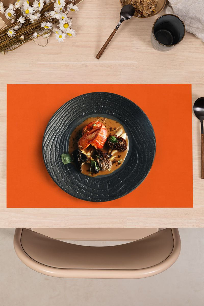 Table Placemats 30x45cm Pack 20u Orange Algon