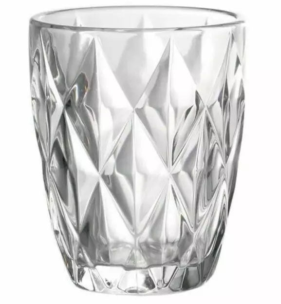 Syros Clear Tumblers 270ml vintage diamond drinking glasses