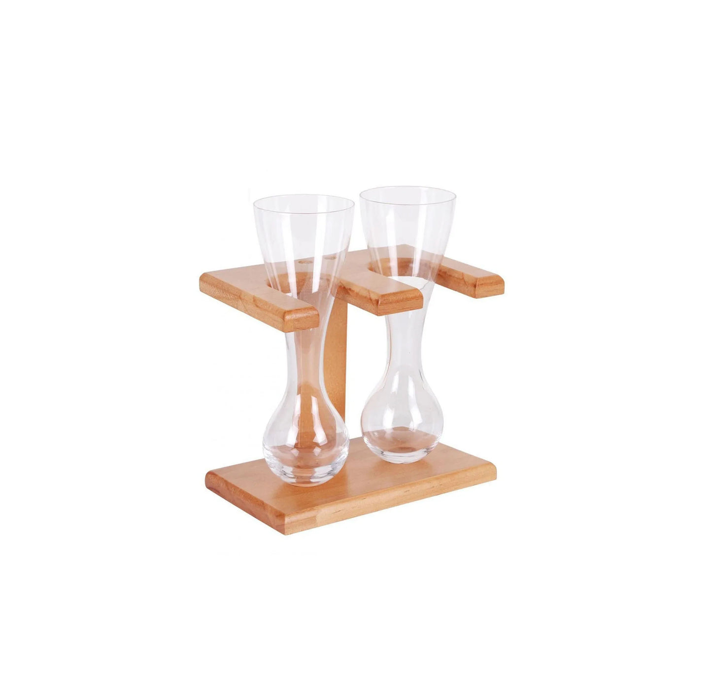 Sydney 400ml wine glasses with wood Stand 400ml -Pack of 2-