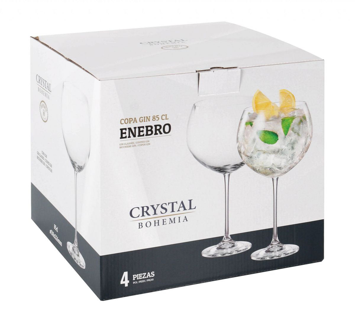 BOHEMIA CRYSTAL GIN AND TONIC COCKTAIL balloon GLASS 850ml ENEBRO