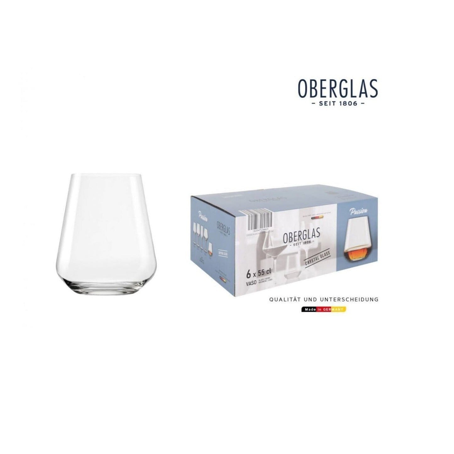 Oberglas 24pcs Crystal glassware Bundle Wine glass + Tumblers + Champagne flutes