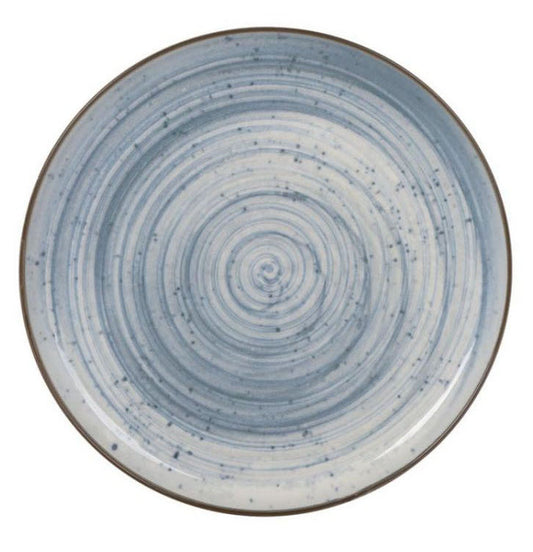 Nordic Swirl Glossy 25cm Dinner plates Stoneware