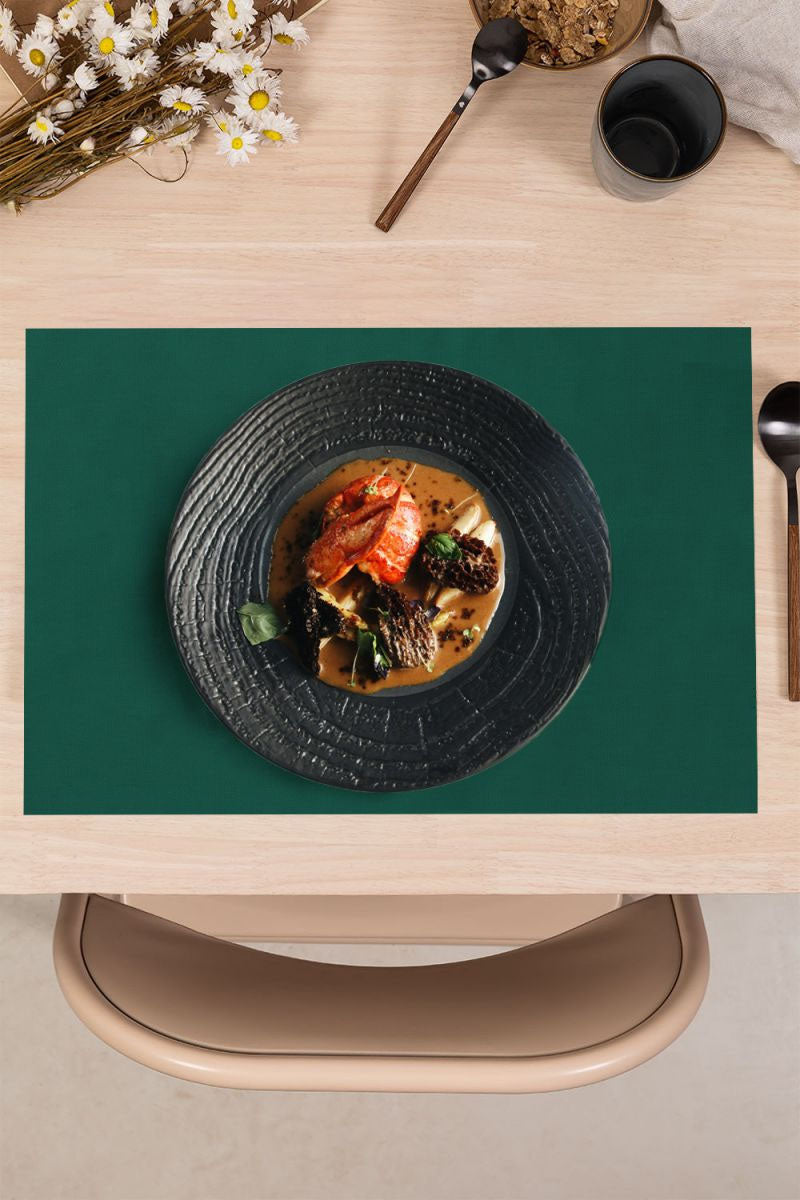 Table Placemats 30x45cm Pack 20u Dark Green Algon