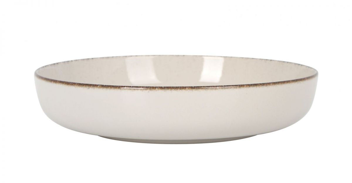 Nordic Anllo Ivory Glossy 23cm Pasta Bowl