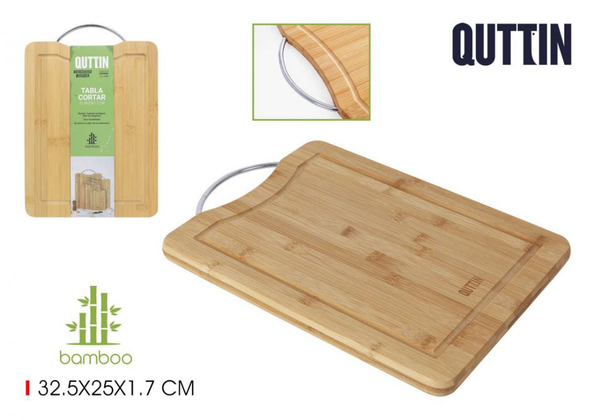 Cutting board 32.5cm bamboo chopping board handle Quttin