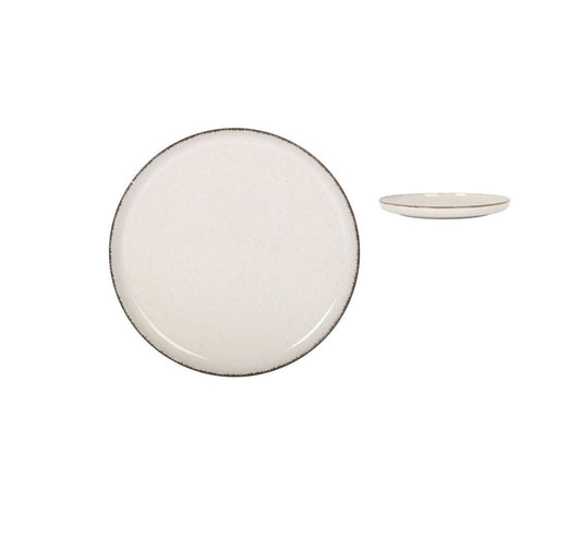 Nordic Anllo Ivory Glossy 25cm Dinner Plate