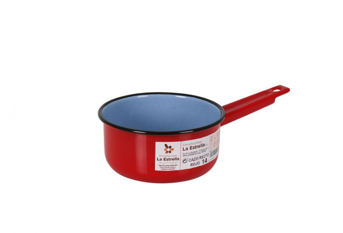 Red Saucepan Enameled Steel 14cm La Estrella