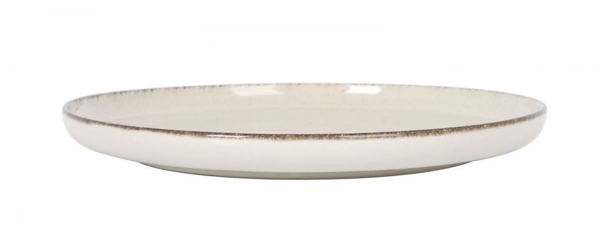 Nordic Anllo Ivory Glossy 25cm Dinner Plate