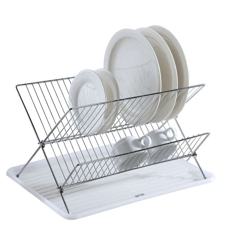 Dish Rack dryer With tray Assorted colours White Black