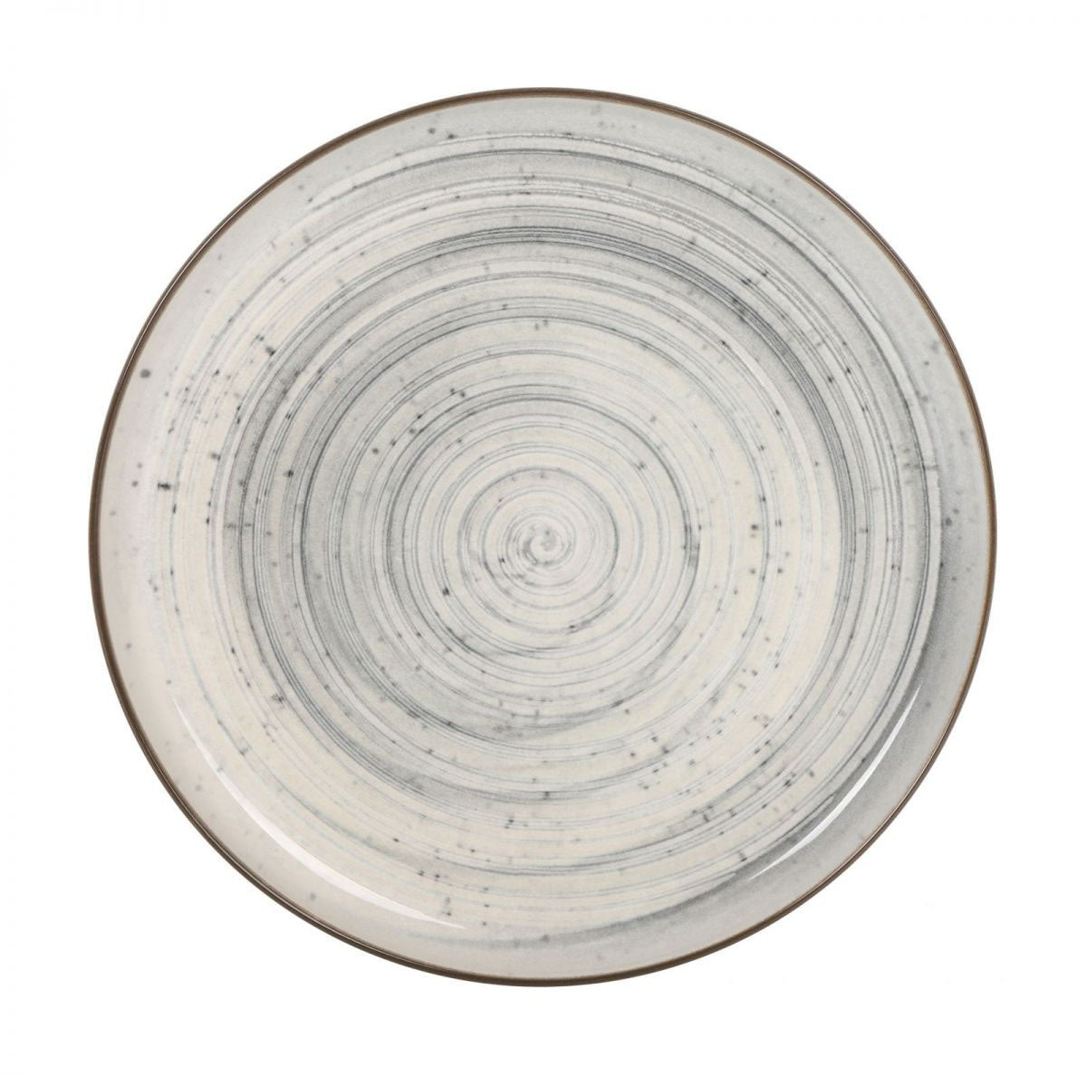 Nordic Vortex Glossy 25cm Dinner plates THE KINGDOM OF TABLEWARE