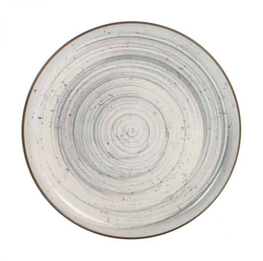 Nordic Vortex Glossy 25cm Dinner plates