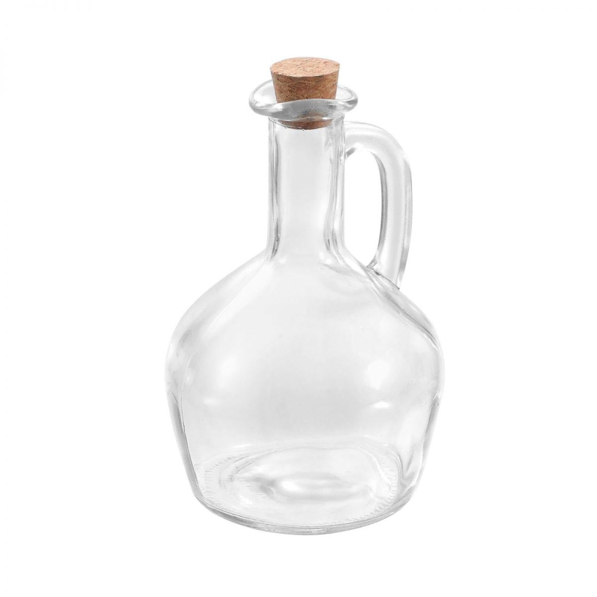 Cruet Glass olive oil Vinegar dispenser with cork 350ml