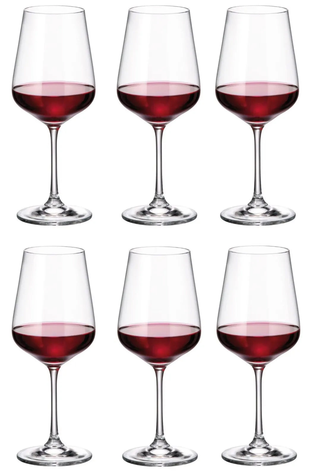 Bohemia Crystal Red white wine glasses 450ml SIRA