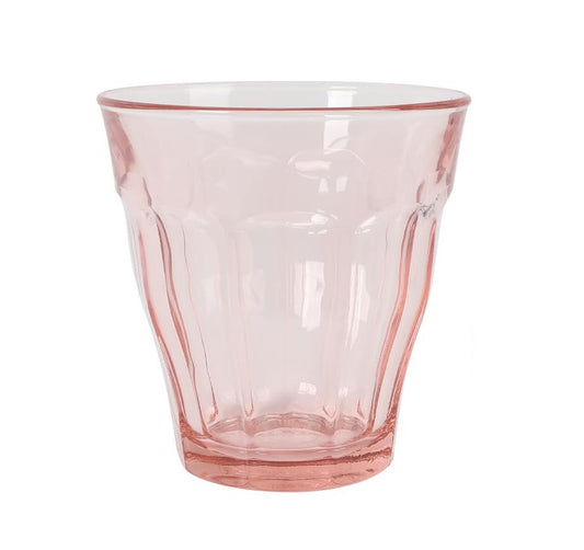 Duralex Pink Picardie drinking glasses tumblers 250ml