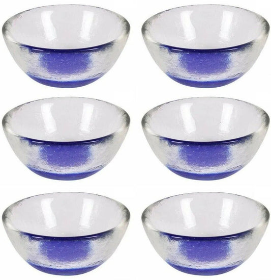 Cobalt Glass Tea light candle holder vase wedding gift home decor Blue