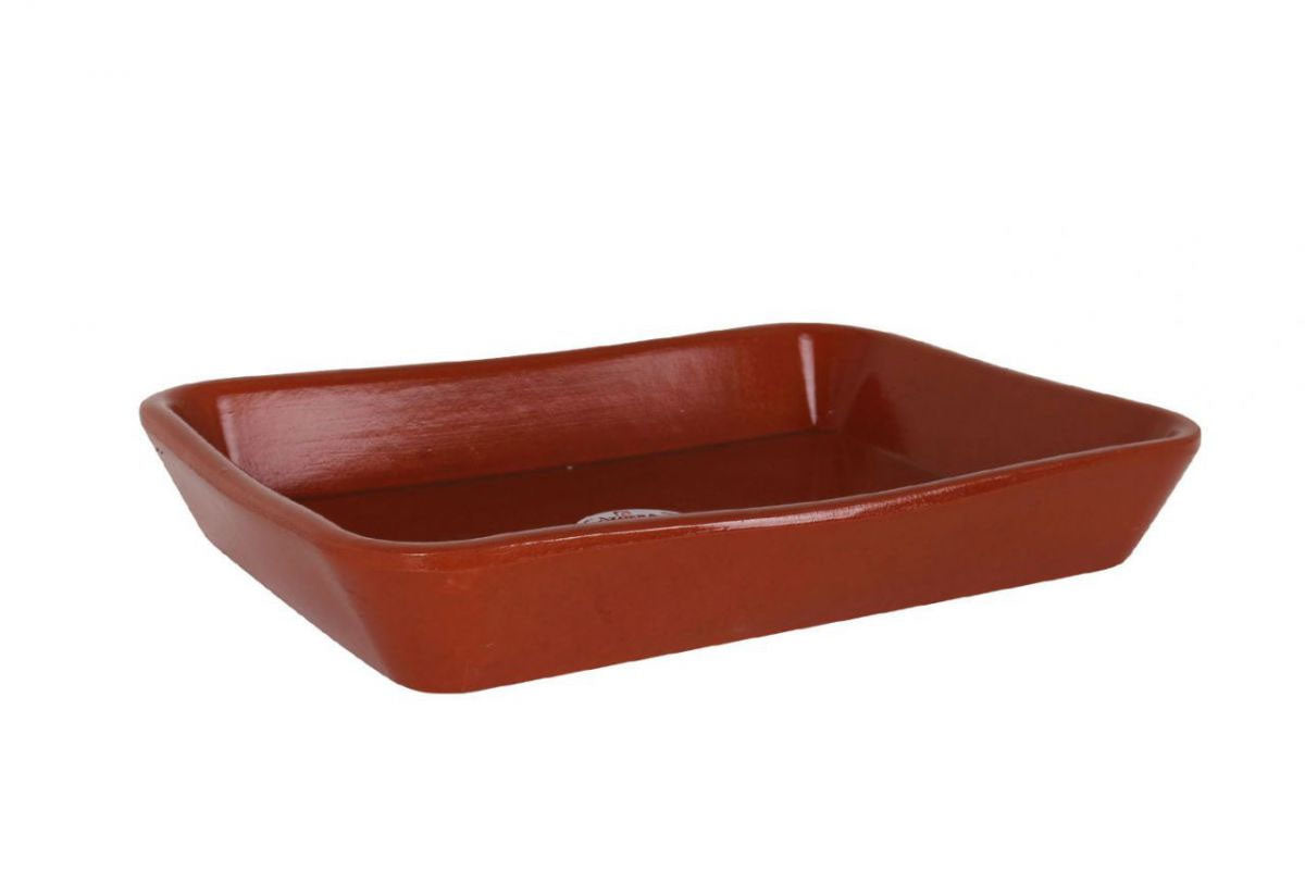 Azofra rectangular Spanish terracotta oven dish 35x25x6cm