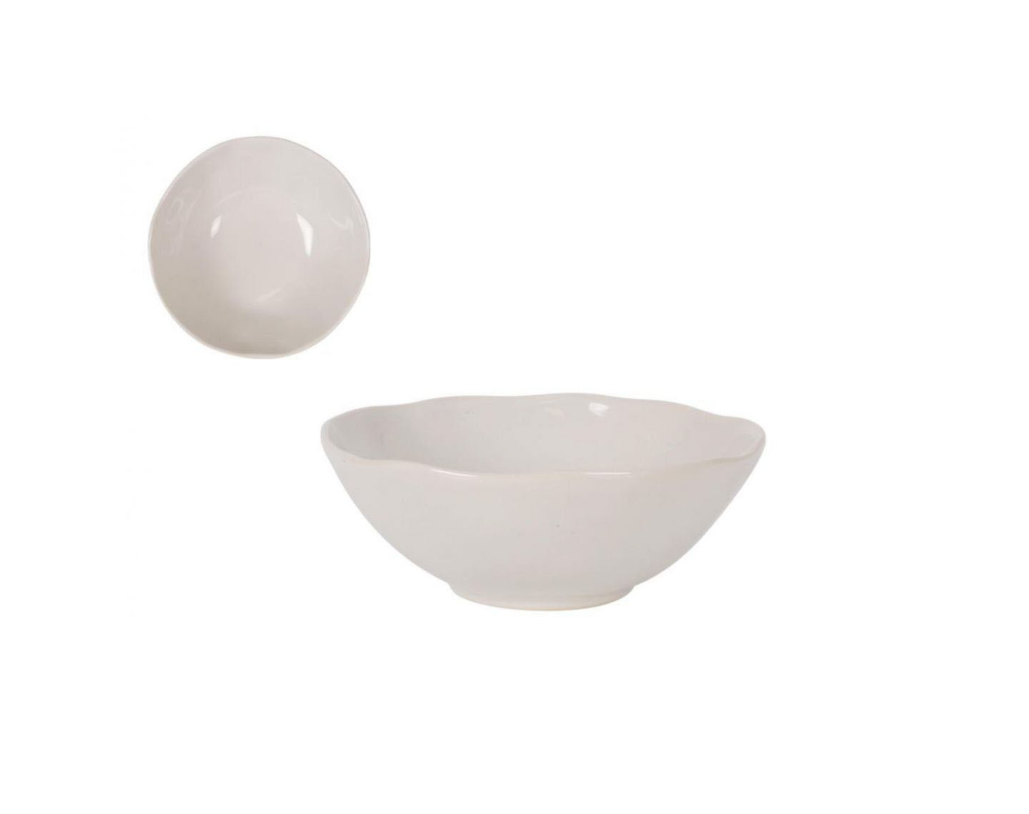 Ivory Iberica irregular shape 16cm bowls