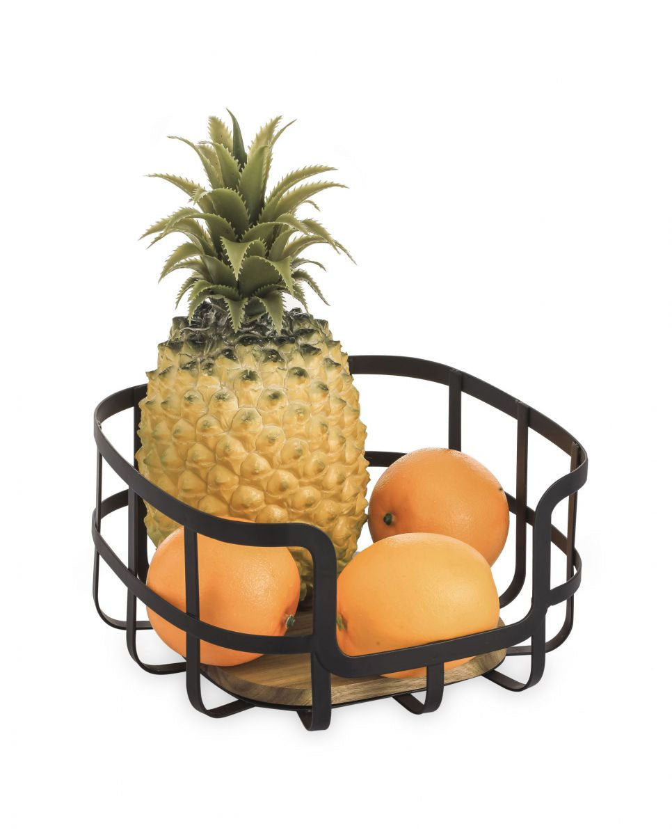 Fruit basket bowl Metal kitchen Confortime 24x24cm