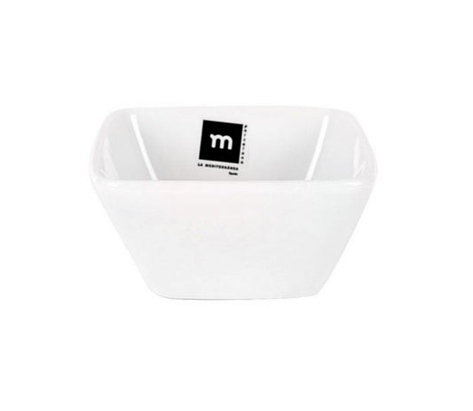 Snack bowl white porcelain square ramekin 10.3x10.3x4.2cm