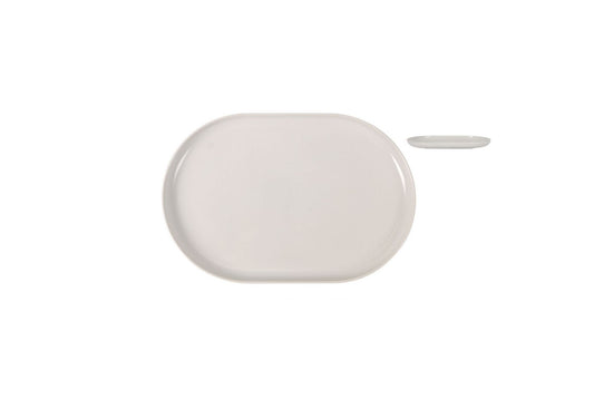 Nordic Ivory Glossy OVAL 30x20cm Dinner plate