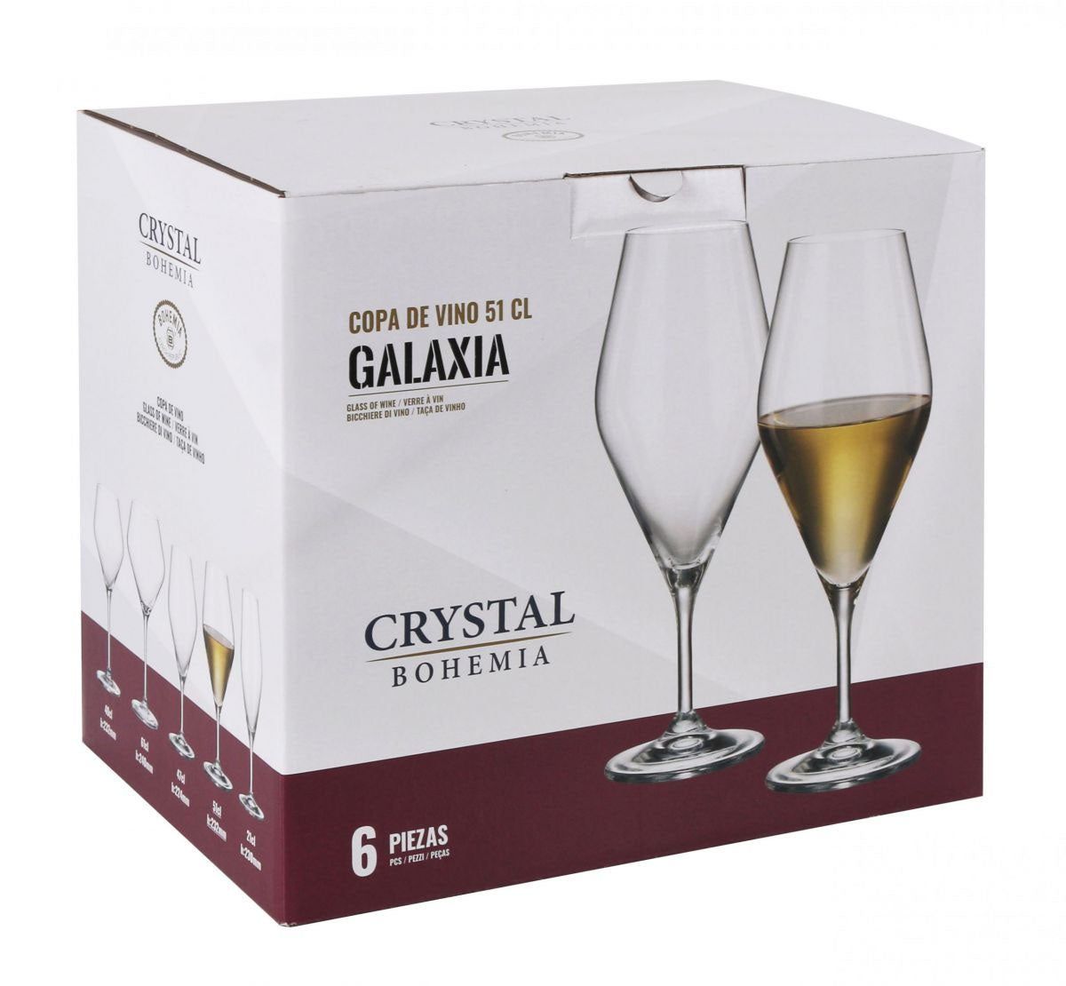 Bohemia Crystal Galaxy wine glasses 510ml