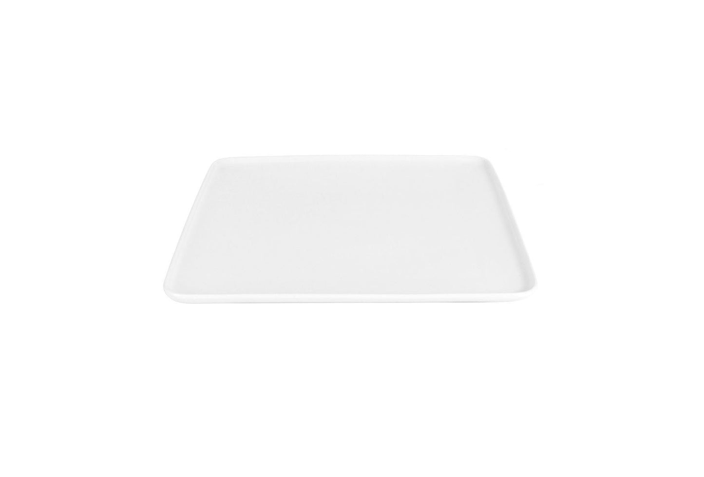 White porcelain square dinner plate tray serving dish 30cm