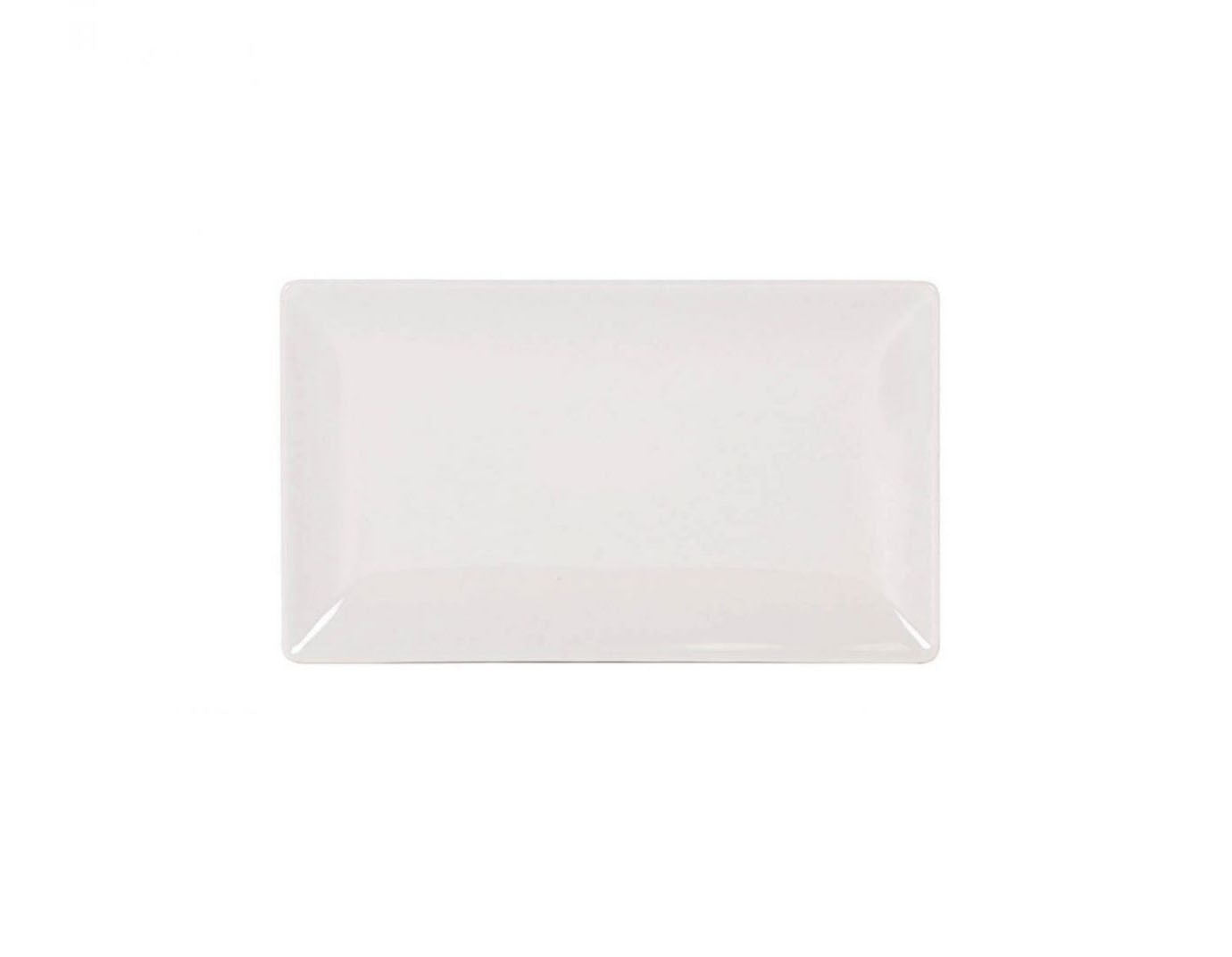 Ivory shine rectangular 25x15cm dessert tapas plate