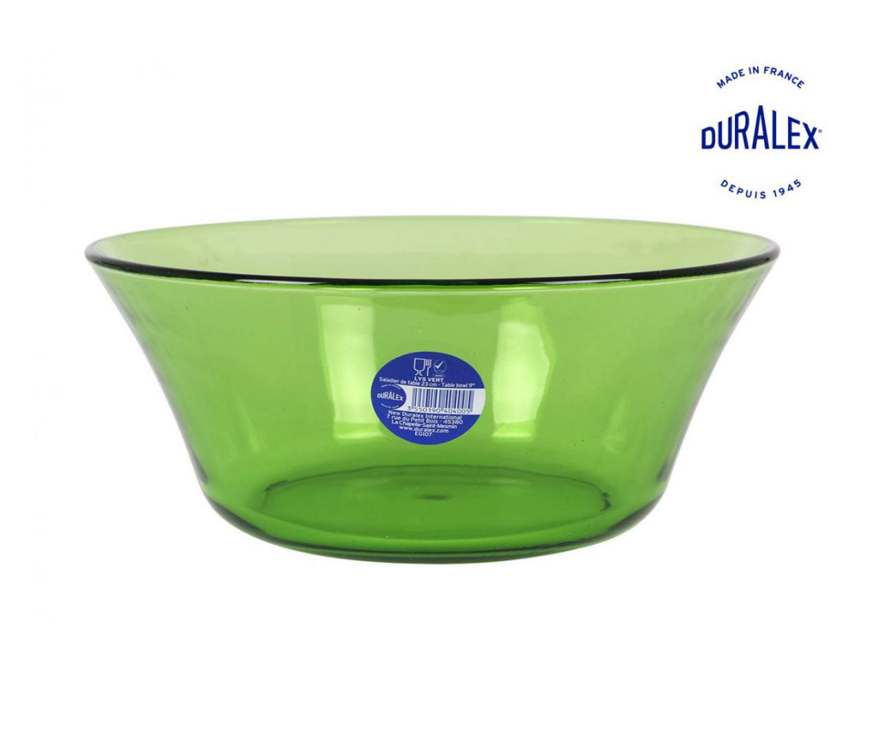 Duralex Green Salad bowl  23cm / 2.2L