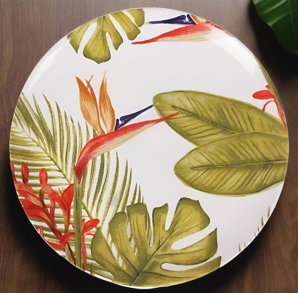 Dinner plates Paradise 26cm Stoneware Decorated jungle dinner plates