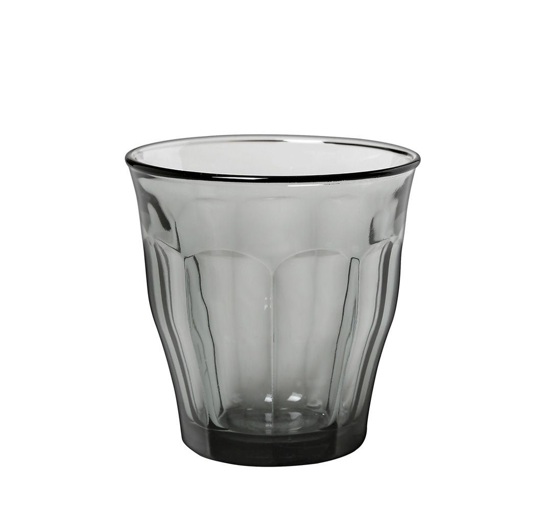 Duralex Grey Picardie drinking glasses tumblers 250ml