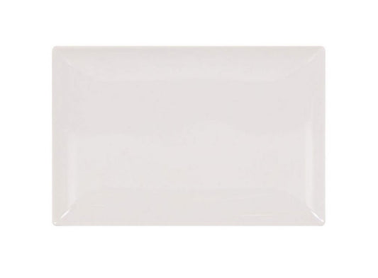 Ivory shine rectangular 30x20cm dinner plate Stoneware