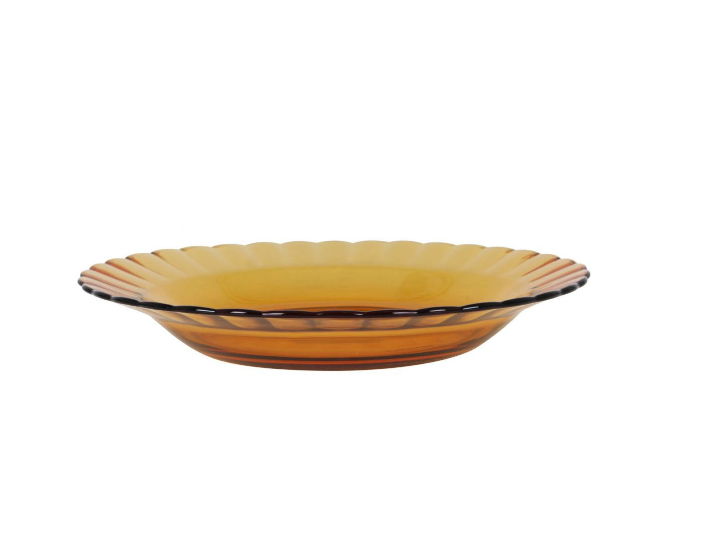 Duralex Picardie Amber bowl Deep Dinner plate 23cm