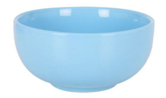 Porcelain breakfast cereal bowl Zinnia blue 700ml Ceramic