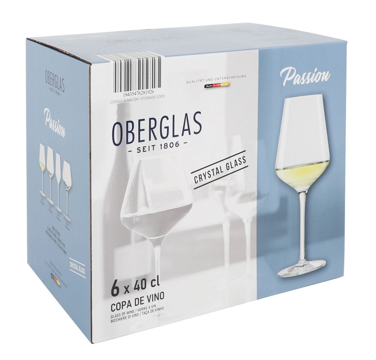 Oberglas Passion 400ml Large Crystal glass wine Glasses