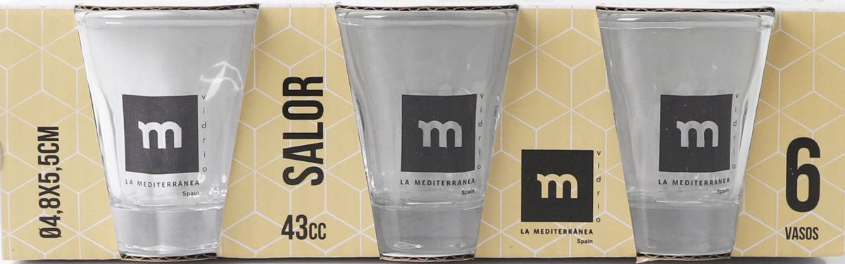 Shot glasses 43ml SALOR pack of 6