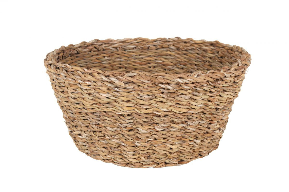 Seagrass Basket 30x13cm storage home decor Kitchen Bathroom Bethroom