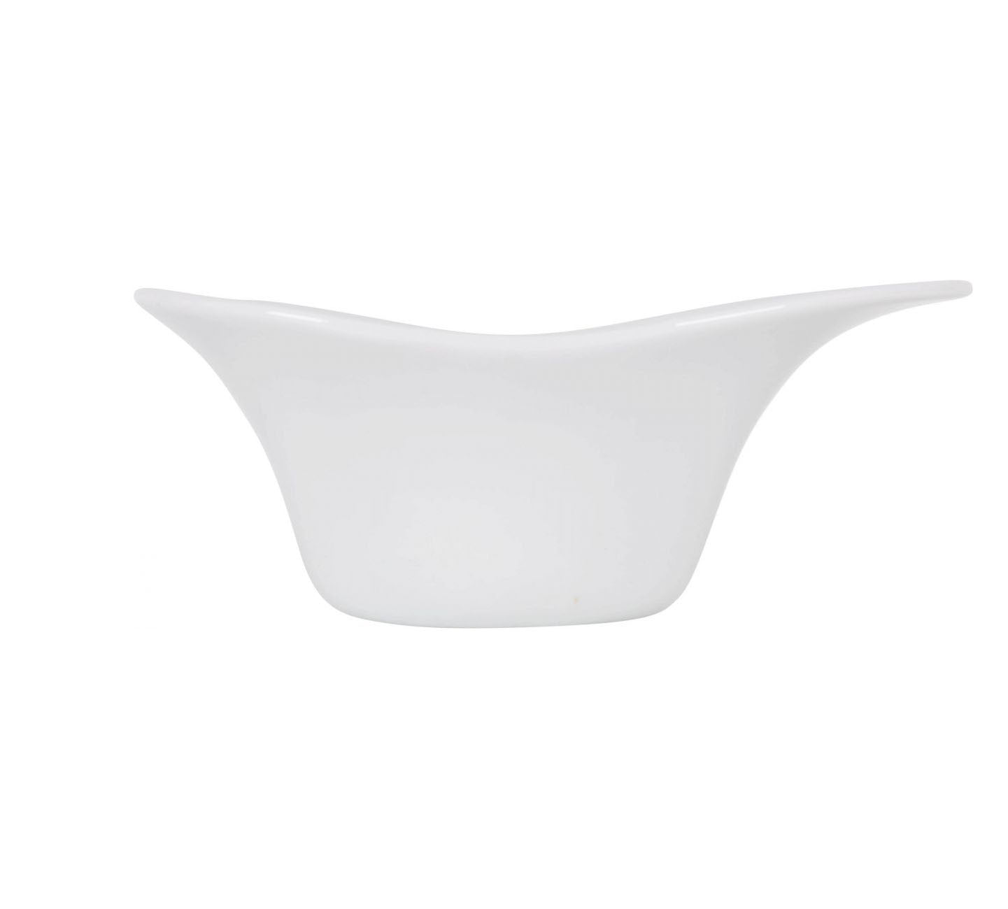 Yummy White porcelain salad bowl 18.4x13x7.3cm