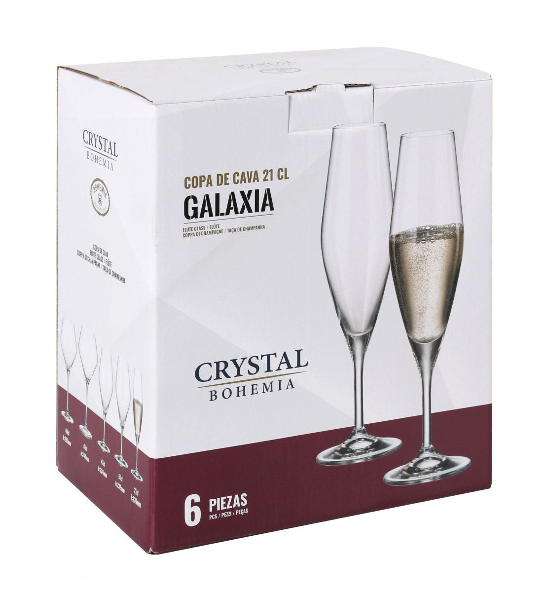 Bohemia Crystal Galaxy Champagne flutes 210ml